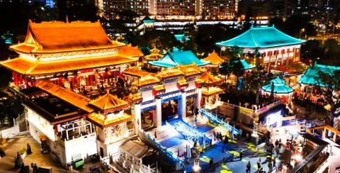 香港黃大仙廟亮化工程